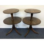 A good pair of Georgian circular mahogany buffets