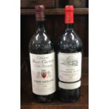Two x magnum (1.5 litre) bottles of French red win