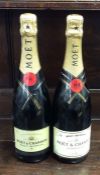 Two x 750 ml bottles of Moët & Chandon Champagne B