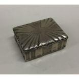 An unusual German silver hinged top snuff box deco