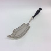 A fine quality French silver fish slice with pierc