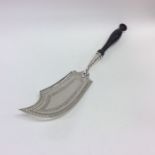 A fine quality French silver fish slice with pierc