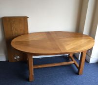 A good quality Continental oak table together with