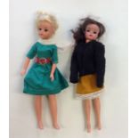 Two preloved Sindy dolls, one with blond hair, the