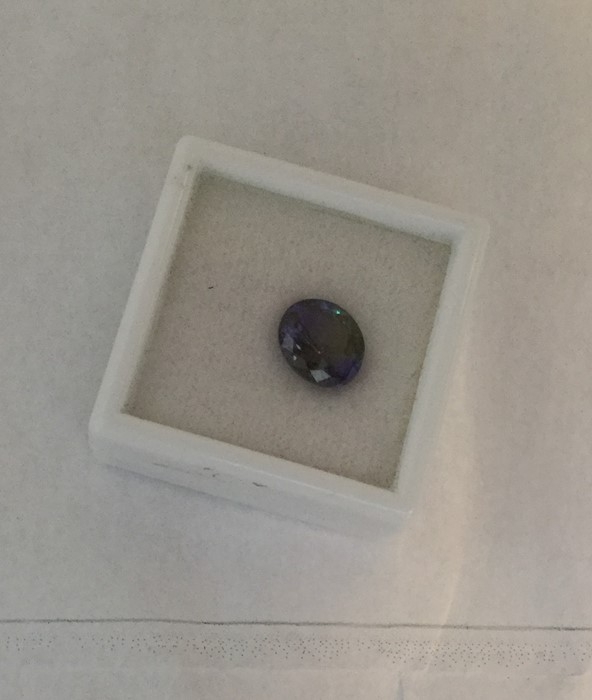 A rare tanzanite single stone complete with G I A - Image 2 of 2