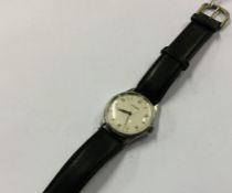 LONGINES: A gent's stainless steel wristwatch on l