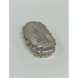 A good quality hinged top silver vinaigrette with