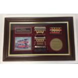MATCHBOX: A framed and glazed mounted model of a "