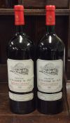 Two x magnum (1.5 litre) bottles of French red wine as foll