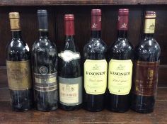 Six x 750 ml bottles of various region red wines t