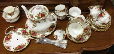 A Royal Albert 'Old Country Roses' teaset. Est. £5