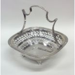 A good quality Edwardian silver sweet dish with ga