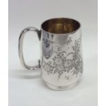 A small attractive Victorian silver christening cu