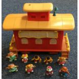 TOMY: An unboxed 'Clubhouse Caboose' together with