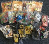 A set of four 'X-Men' Burger King toys dated 1996