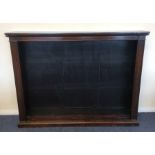 An Antique rosewood bookcase with shelved interior