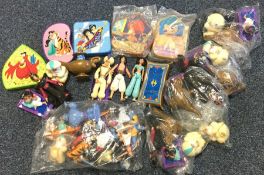Five unwrapped sets of four 'Disney's Aladdin' McD