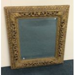 A good Continental gilt framed mirror. Approx. 88