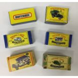 MATCHBOX: A selection of six boxed model toy vehic