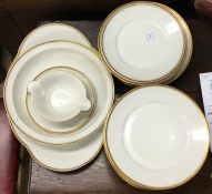An extensive Limoges dinner service with Greek key