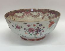An Antique Chinese fruit bowl decorated with swags