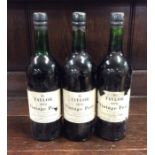 3 x 750 ml bottles of Taylor Fladgate & Yeatman Vi