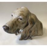 LLADRO: An unusual bust of a dog's head. Approx. 2