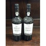 Two x 750 ml bottles of Croft Quinta Da Roeda Vint