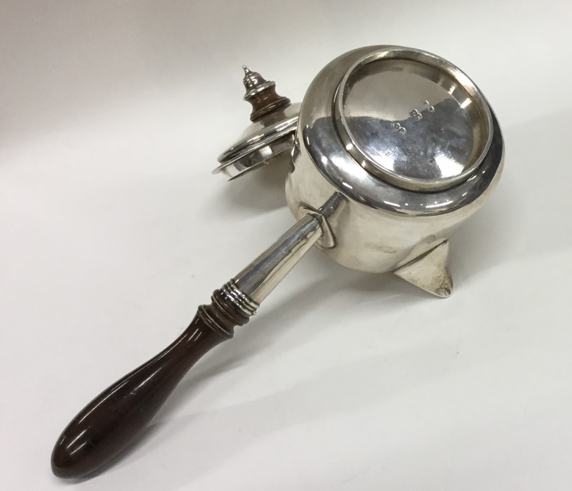 A good Georgian hinged top silver brandy pan with - Image 2 of 2