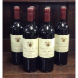 Six x 75 cl bottles of French red wine as follows: