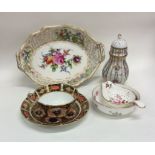 A Royal Crown Derby cabinet cup and saucer togethe