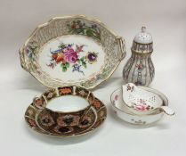 A Royal Crown Derby cabinet cup and saucer togethe