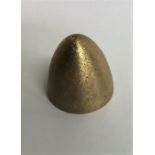 STUART DEVLIN: A small silver gilt egg mount. Appr