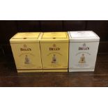 Three boxed Bell's Blended Scotch Whiskys in Chris