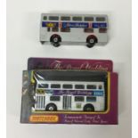 MATCHBOX: A boxed model toy bus commemorating The