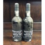 Two x 750 ml bottles of Fonseca's Vintage Finest 1