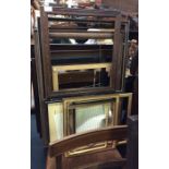A quantity of wooden picture frames.