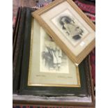 A quantity of framed and glazed pictures.