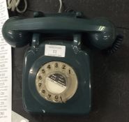 An old retro telephone.