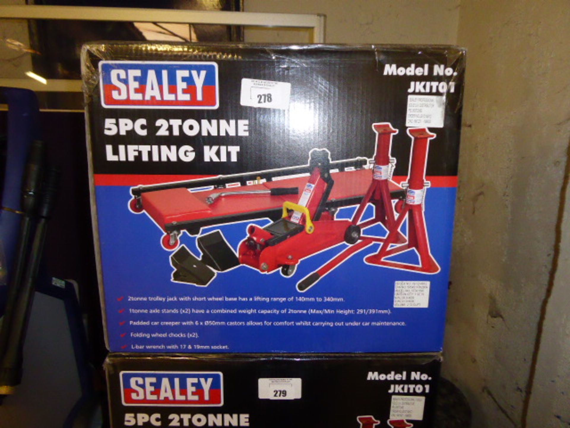Sealey JKIT01 5 piece 2 ton lifting kit