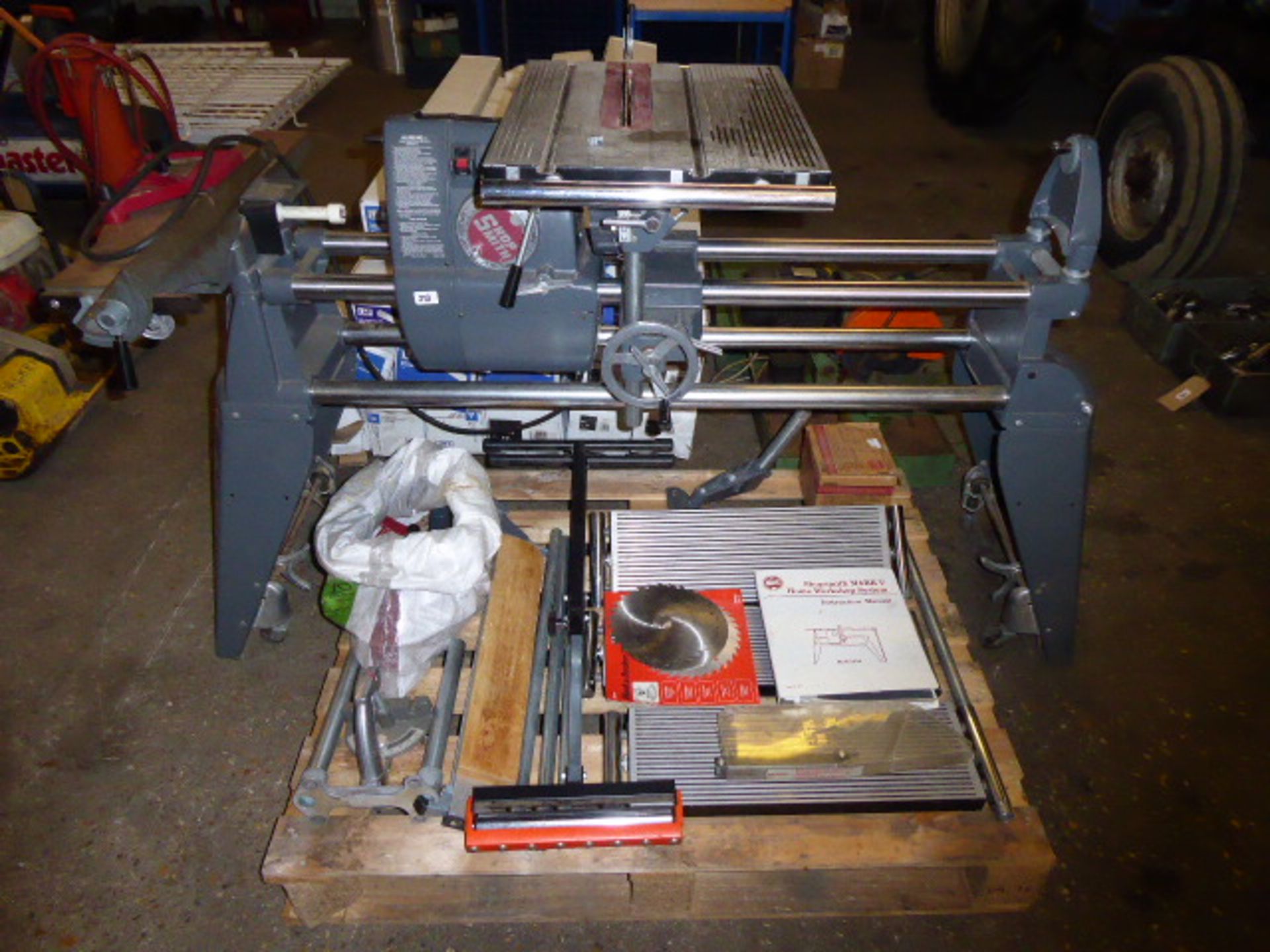 Shopsmith Mk. V 510 home work shop system combining lathe, table saw, plane, sander and the