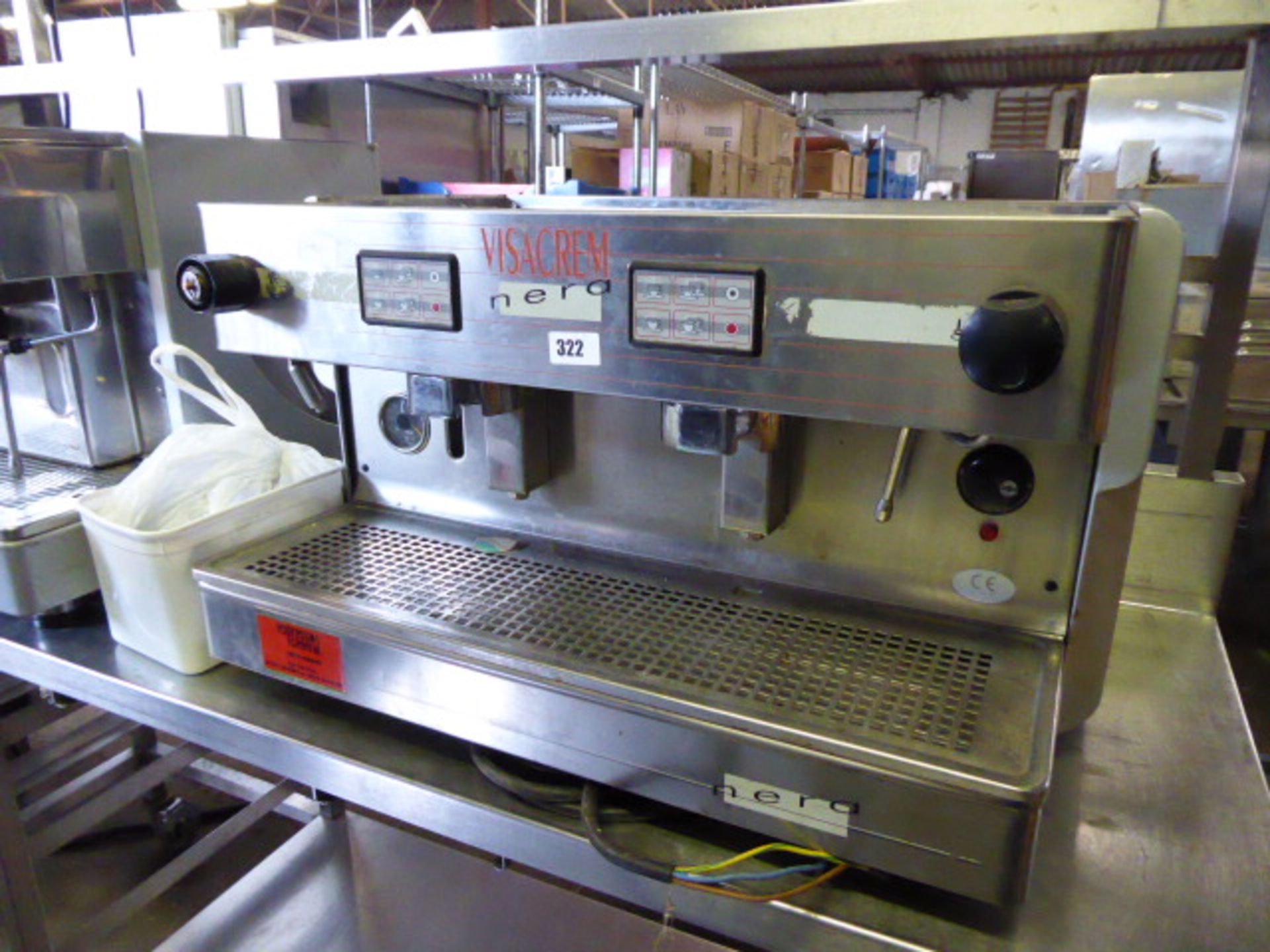 70cm Visacrem Nera automatic 2 station coffee machine, no group heads