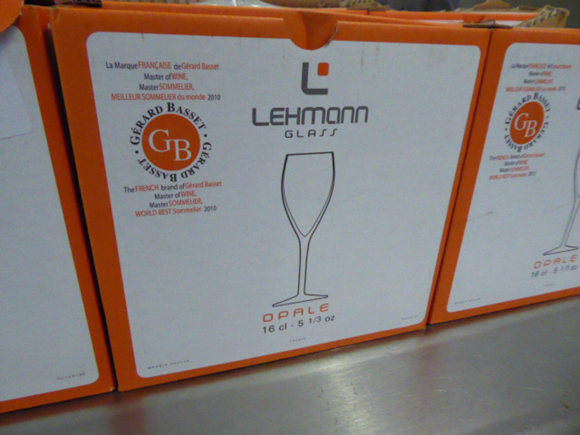 9 Lehmann boxes of wine glasses - Image 2 of 3