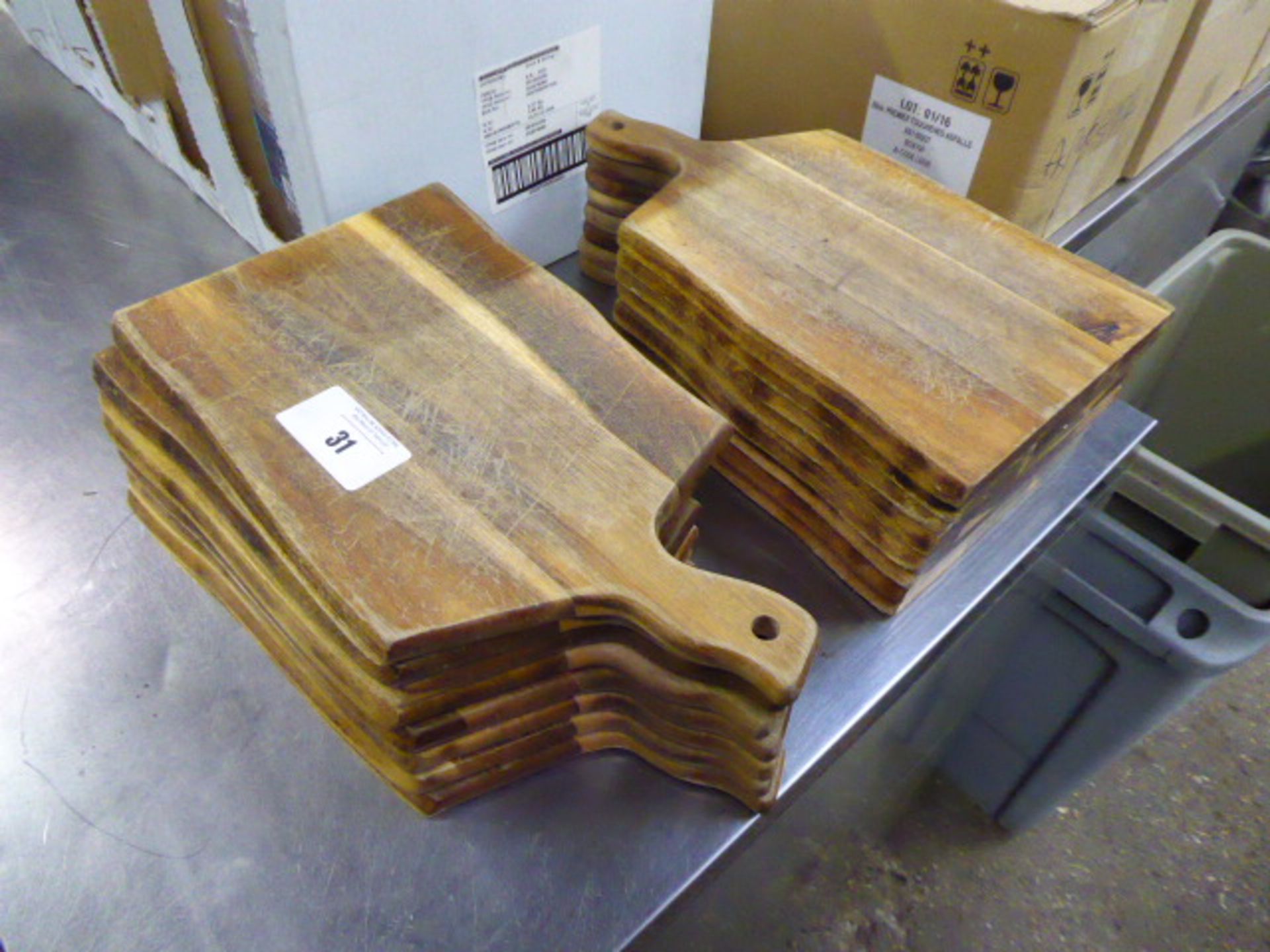 16 wooden serving platters