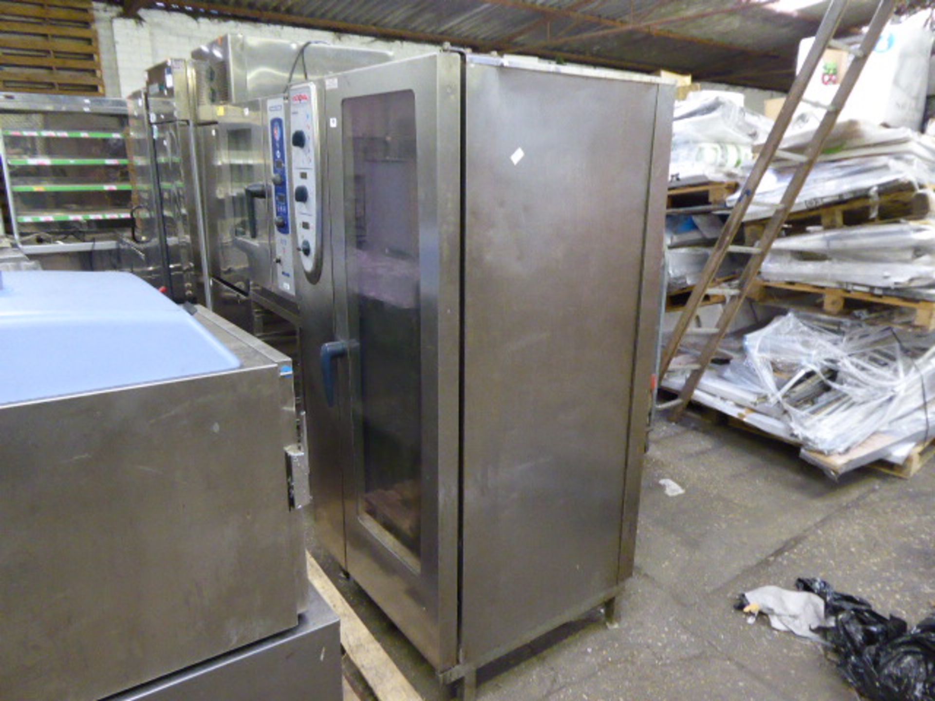 90cm electric Rational Combi Master 20 shelf combination oven with walk in rack - Image 2 of 2