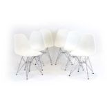 Charles and Ray Eames for Vitra, a set of six 'Eames Plastic Chair',