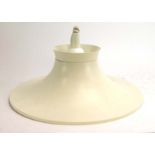 A 1970's white enamelled pull-down ceiling light CONDITION REPORT: Working order