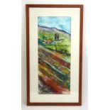 Dilys Manoy (contemporary), 'Welsh landscape', signed in pencil,