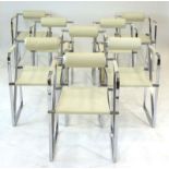 After Mario Botta for Alias, a set of eight 'Seconda' armchairs,