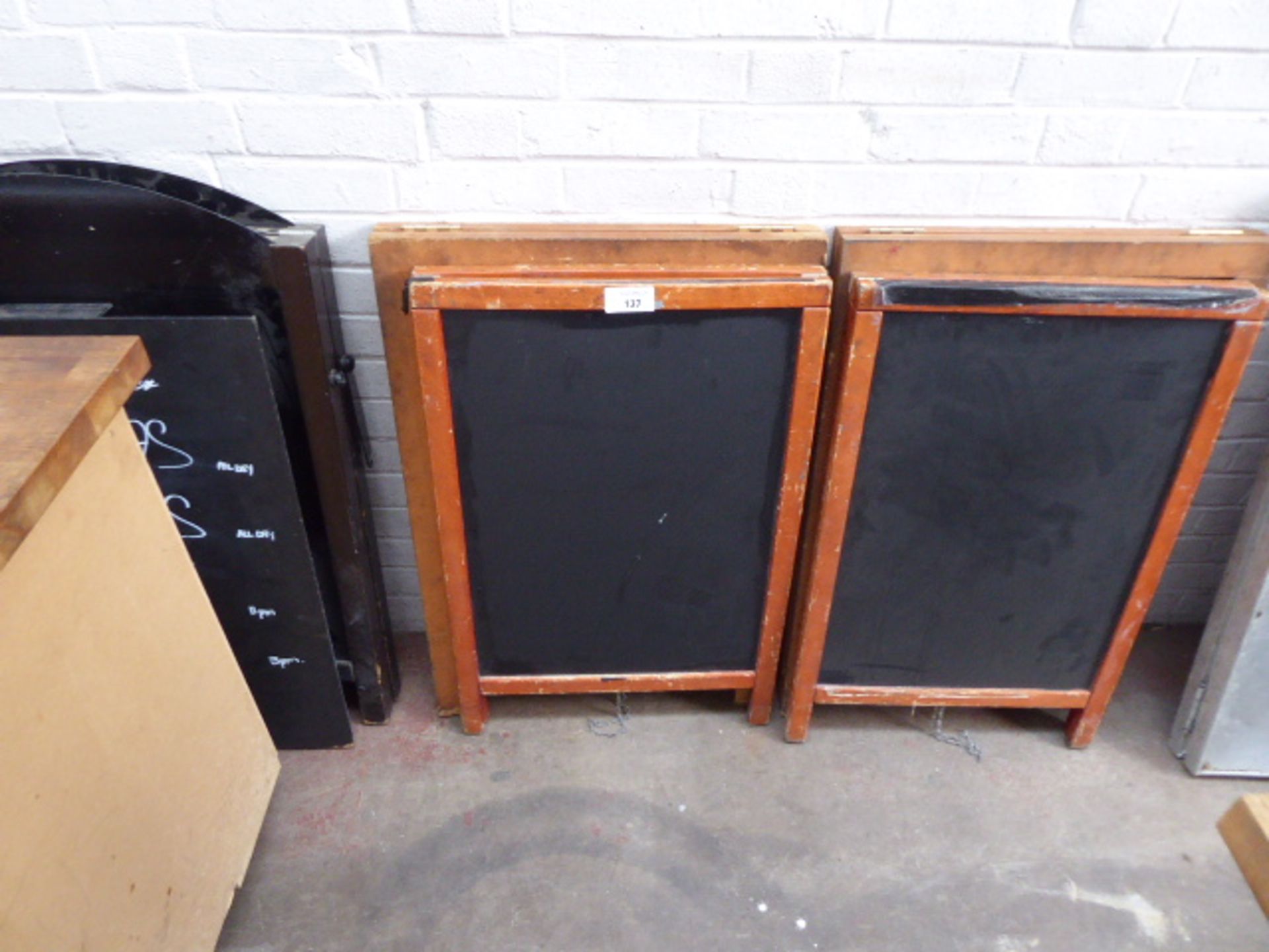 Five assorted A frame boards